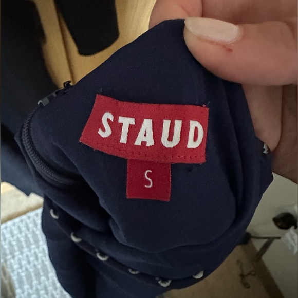 STAUD Bellamy Lace-Up-Back Maxi Dress, Size S, worn once perfect condition - Picture 5 of 5